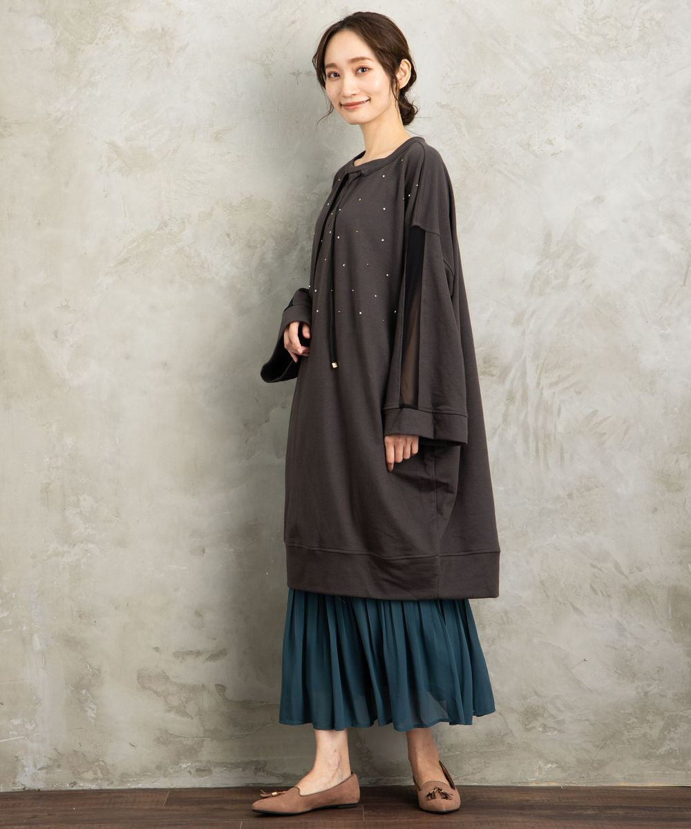 【web限定】【大きいサイズ】 21号(6L～) MAT FASHION スタッズ×ビジュープルオーバー - マインドウインド公式オンラインストア