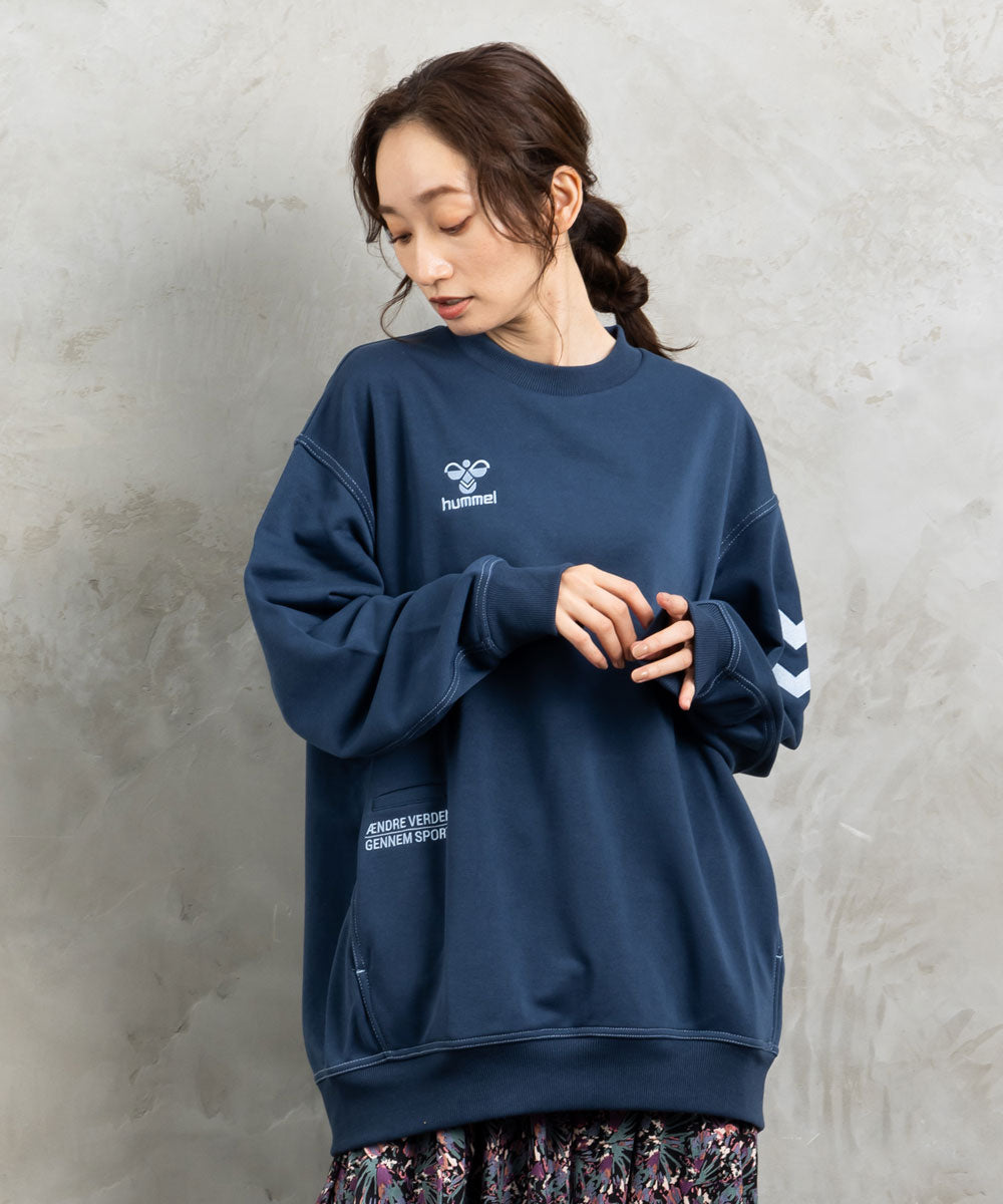 【オンラインストア限定】【大きいサイズ】15号(3L) hummel クルーネックスウェット